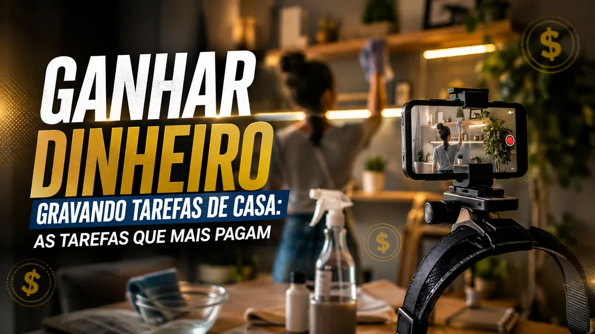 Ganhar Dinheiro Gravando Tarefas de Casa: as tarefas que mais pagam