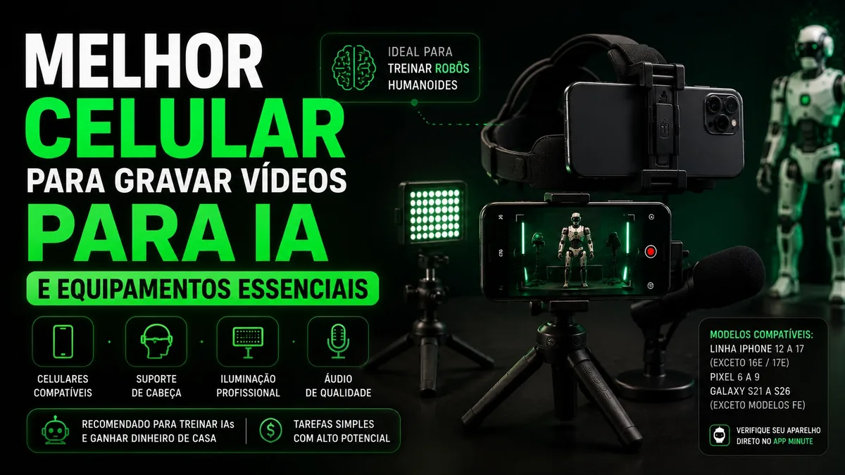 Melhor Celular para Gravar Vídeos para IA e Equipamentos Essenciais